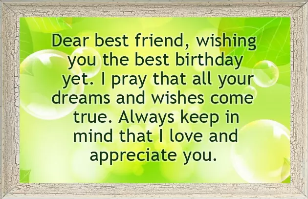 Happy Birthday Wishes For My Best Friend