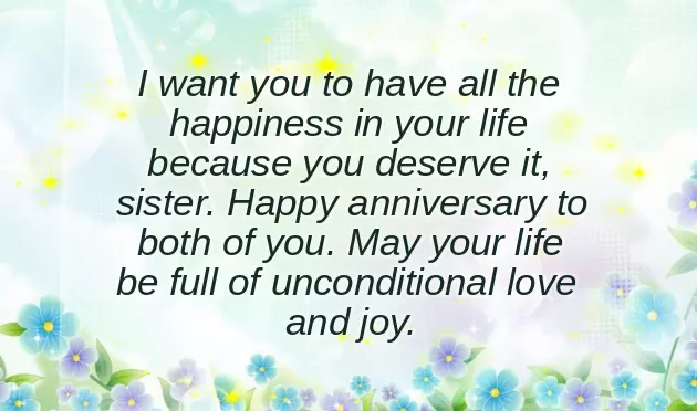 Happy Anniversary Message For Sister Happy Anniversary Message For Sister