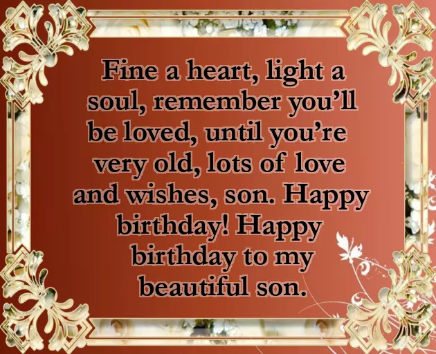 Birthday Wishes To A Son From Father