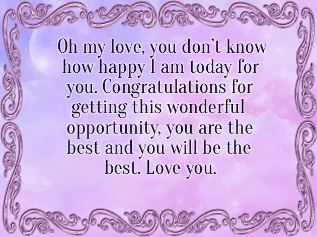 Congratulations To My Daughter On Her New Job