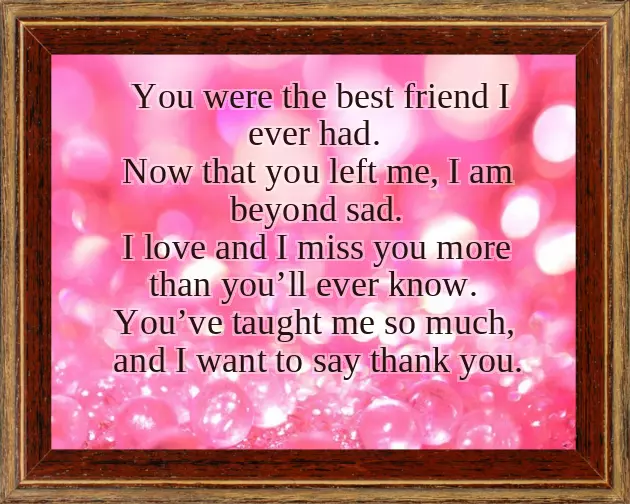 Thank You Poems For Friends