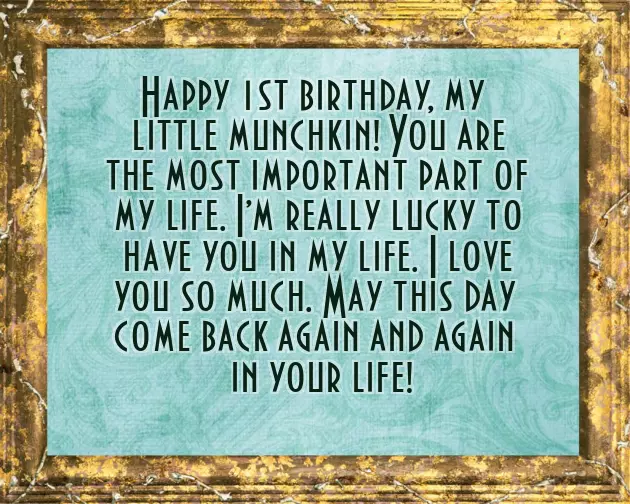 Birthday Wishes For First Birthday