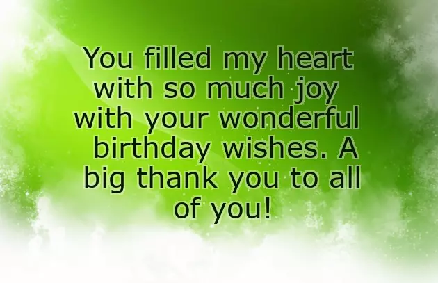 Status Of Thanks For Birthday Wishes