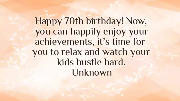 70Th Birthday Greetings Female 70Th Birthday Greetings Female