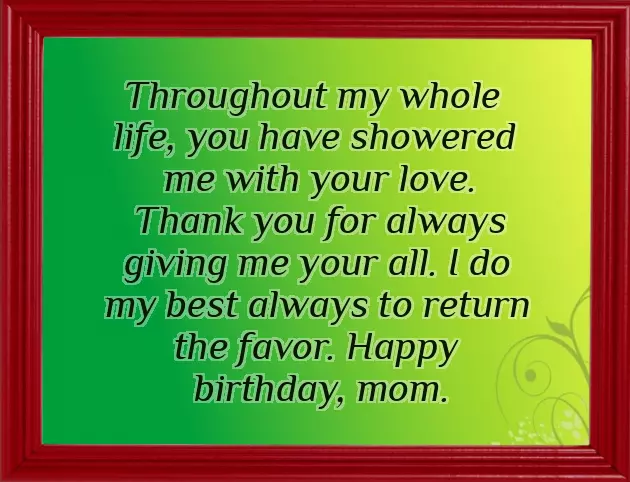 Wish U Happy Birthday Mom Wish U Happy Birthday Mom