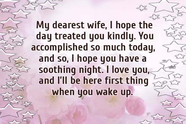 Good Night Text To Your Wife