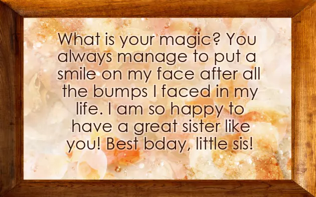 Happiest Birthday To My Little Sister