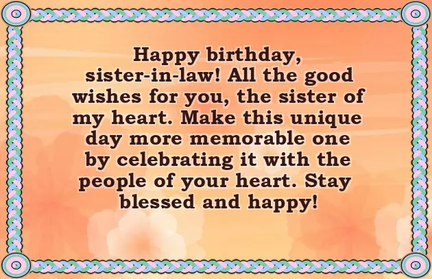 Birthday Wishes To My Sister In Law Birthday Wishes To My Sister In Law