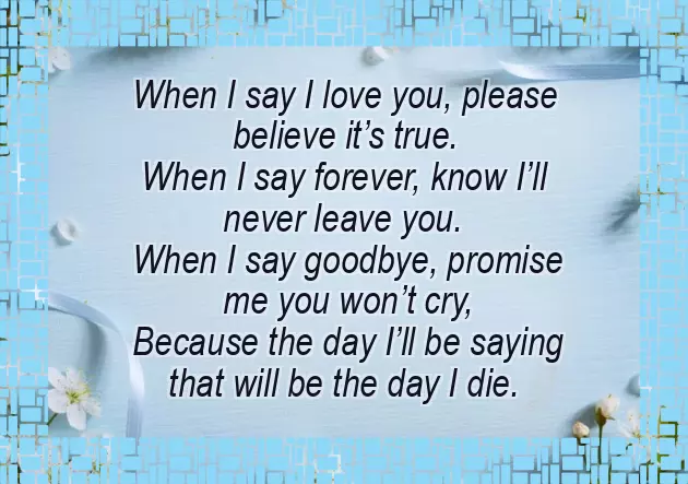 English Poetry For Love