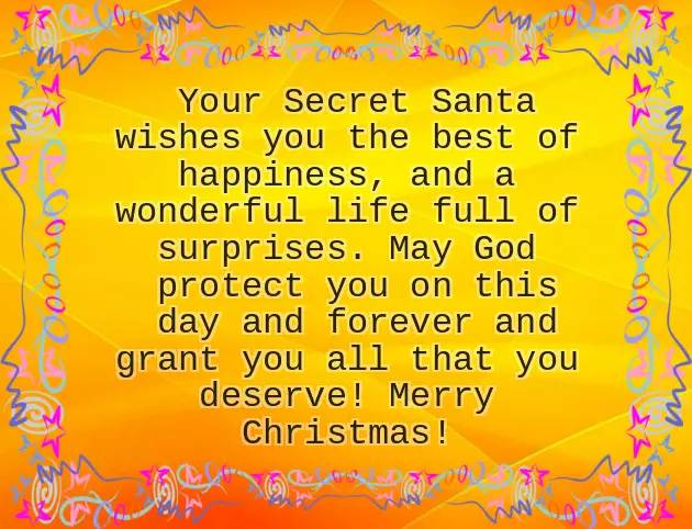 Secret Santa Messages For Friends Secret Santa Messages For Friends