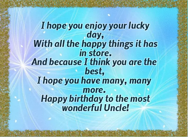 Birthday Wishes For An Uncle Birthday Wishes For An Uncle