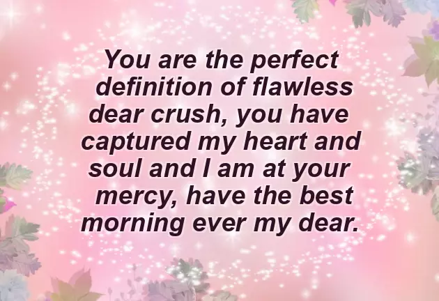 Morning Message To Your Crush Morning Message To Your Crush