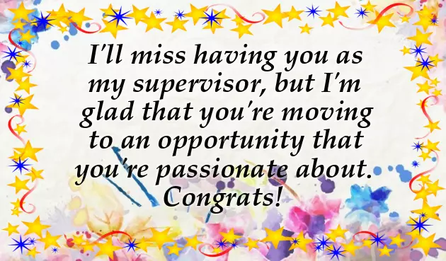 Congratulations For New Job