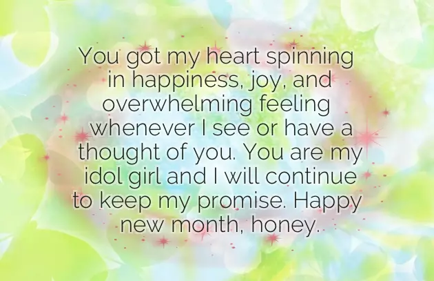 Lovely New Month Message Lovely New Month Message