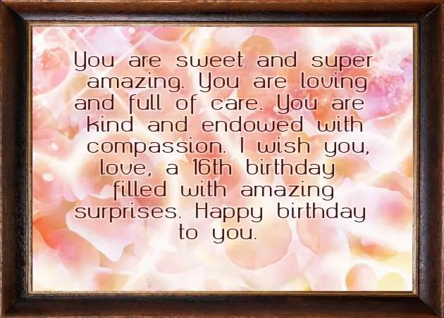 Sweet 16 Birthday Wishes Niece Sweet 16 Birthday Wishes Niece