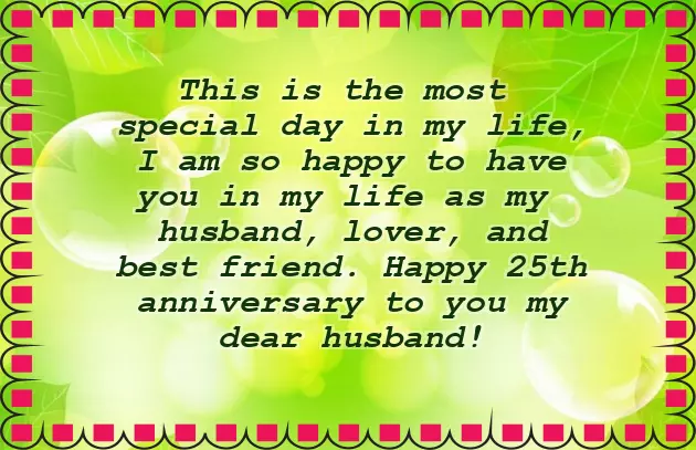 Silver Jubilee Greetings