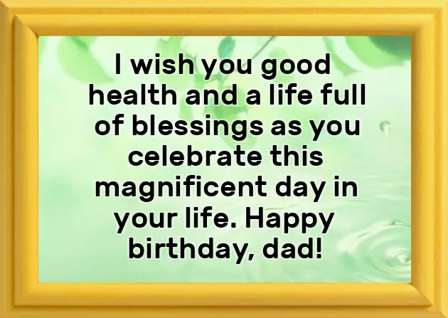 Bday Wishes For Dad