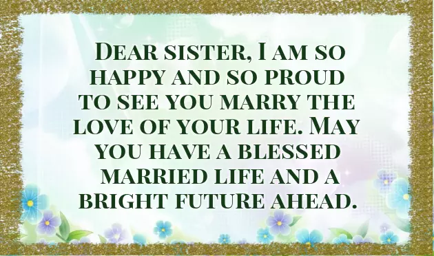 Wedding Wishes For Sister Messages Wedding Wishes For Sister Messages