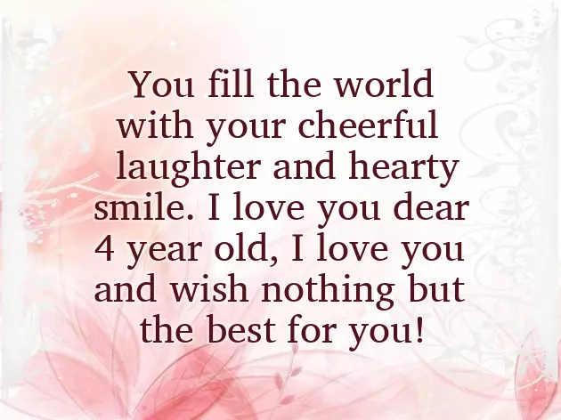 Happy Birthday 4 Years Old Girl