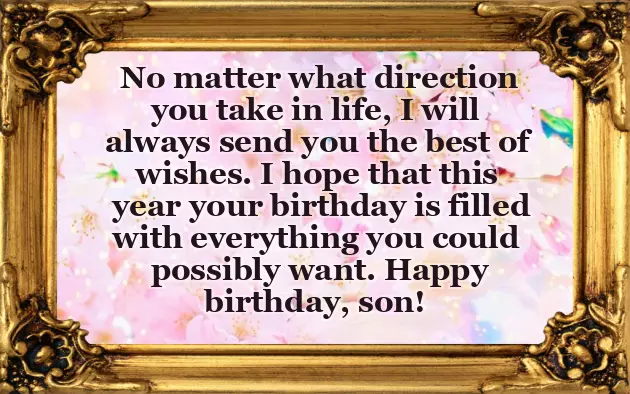 Wishing Son Birthday