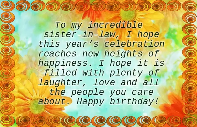 Happy Birthday Sweet Sister Wishes