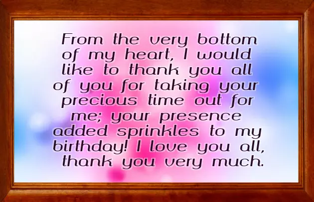 Thank You All For Your Warm Wishes And Greetings