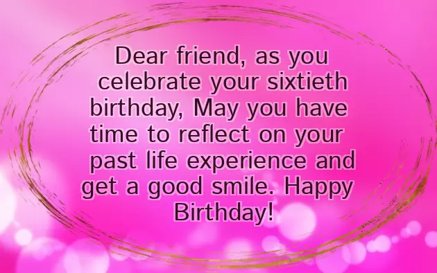 Birthday Wishes For Friend Female 60Th