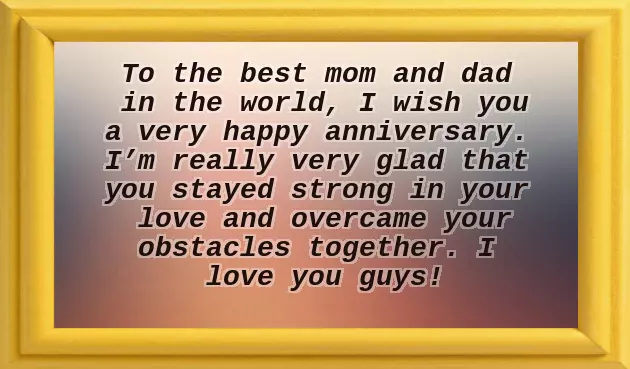 Wedding Anniversary Wishes Of Parents