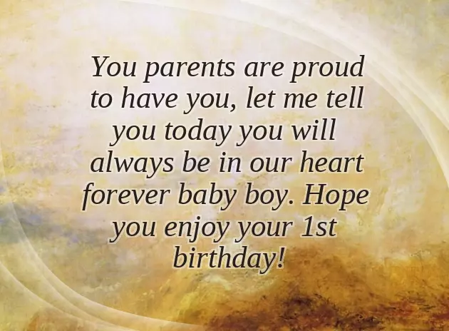 Birthday Wishes For Son 1 Year