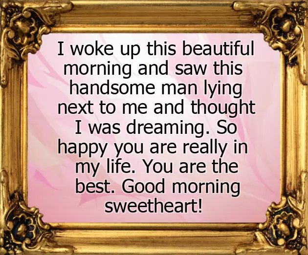 Good Morning Message To My Man