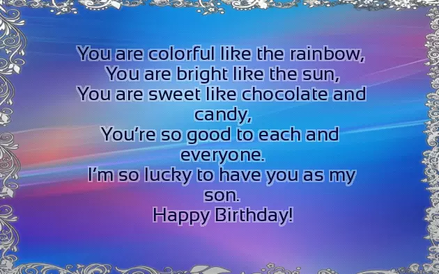 Birthday Wishes For A Lovely Son
