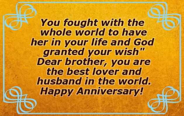 Anniversary Wishes To Younger Brother Anniversary Wishes To Younger Brother