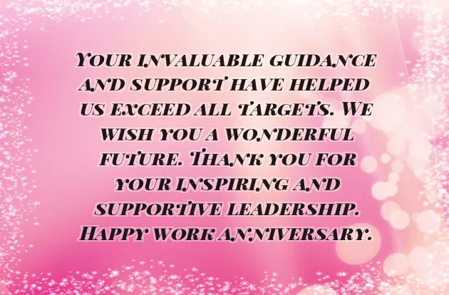 Congratulations On Your 1St Work Anniversary