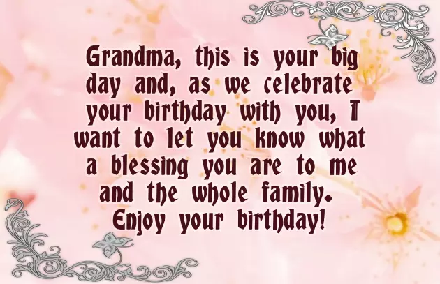Birthday Message For Grandma Birthday Message For Grandma