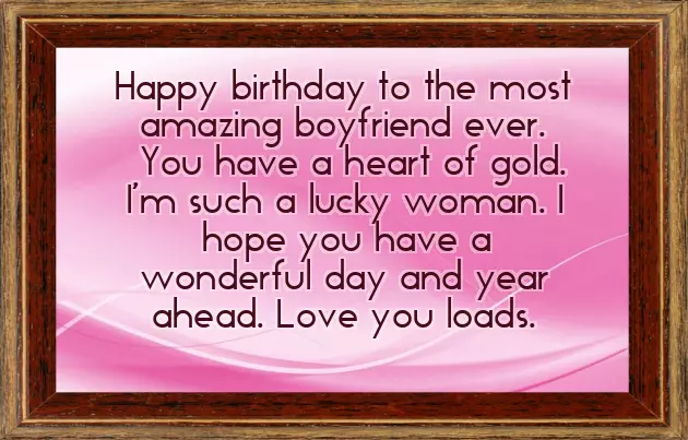 Birthday To My Boyfriend