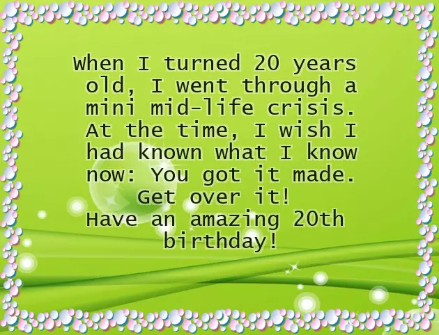 Happy Birthday 20 Years Happy Birthday 20 Years