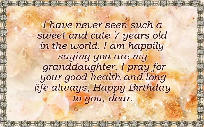 Birthday Greetings For 7 Years Old Birthday Greetings For 7 Years Old