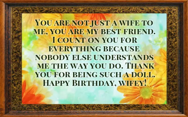 Wife Birthday Slogan