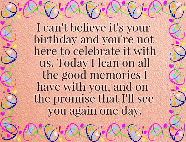 Happy Birthday To My Late Dad