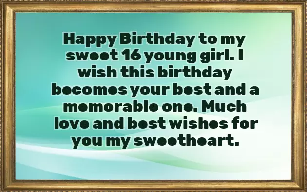 16Th Birthday Wishes For A Girl 16Th Birthday Wishes For A Girl