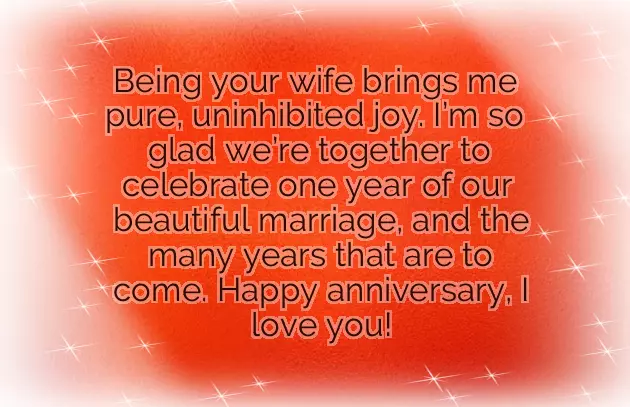 First Anniversary Wishes