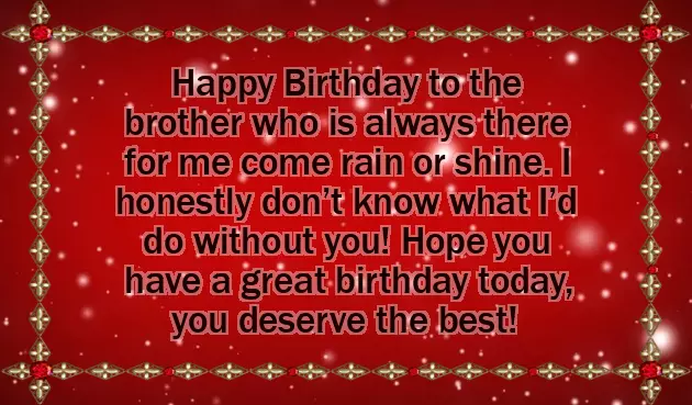 Funny Birthday Wishes For Brother From Sister