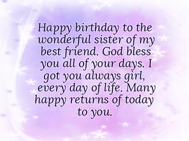 Birthday Wishes To A Friend Sister Birthday Wishes To A Friend Sister