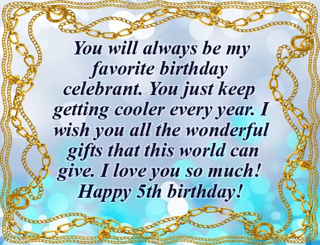 Birthday Wish For 5 Year Old Boy Birthday Wish For 5 Year Old Boy