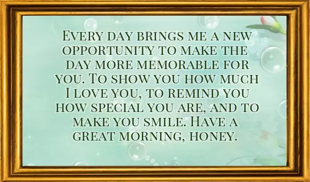 Good Morning Message For A Woman You Love