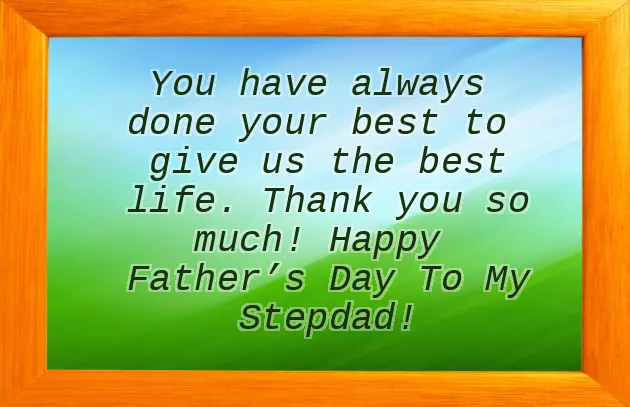 Step Dad Fathers Day Message