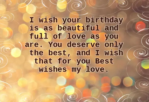 Happy Birthday Wishes Lover