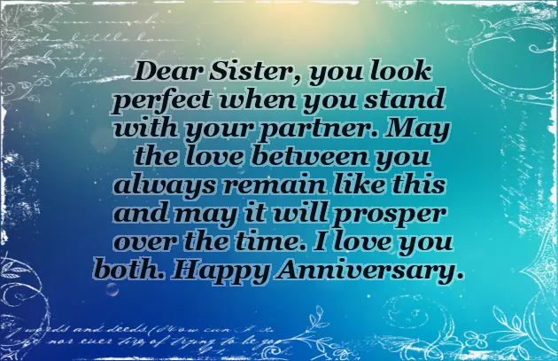Best Anniversary Wishes For Sister And Brother In Law