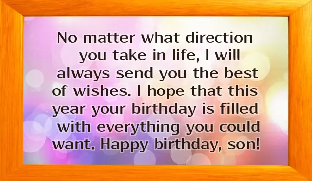 Birthday Wishes To An Adult Son