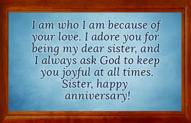 Wedding Anniversary Quotes For Sister